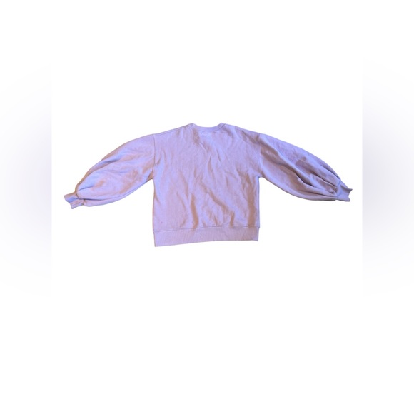 Purple Missguided Puff Sleeve Crewneck Sweater Sweatshirt size small - Picture 2 of 6